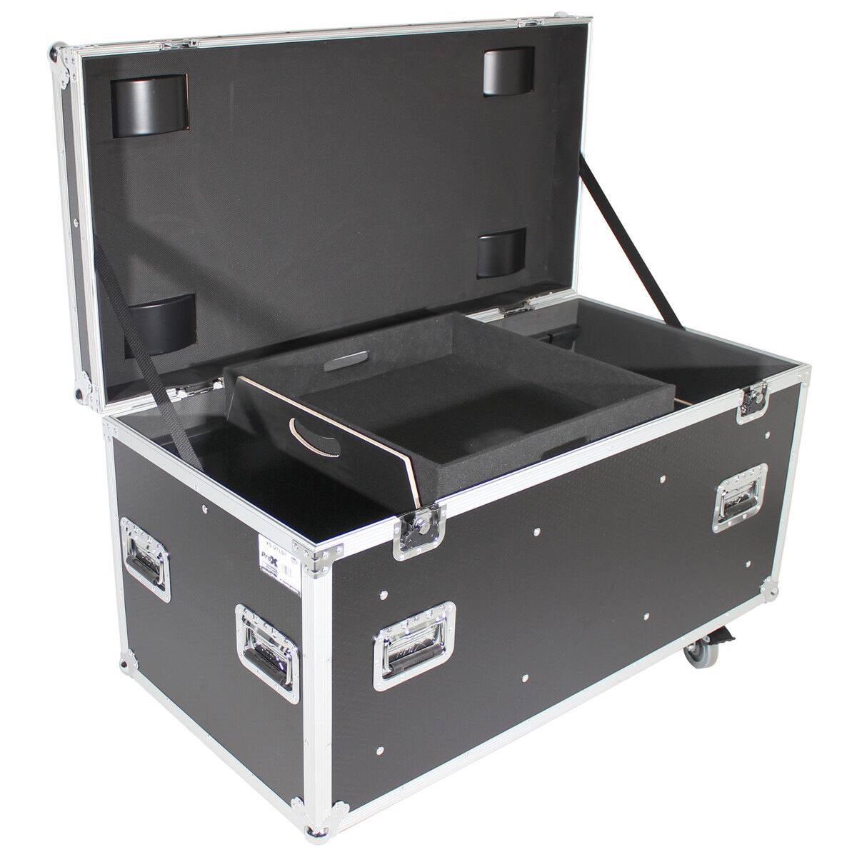 Alt View 3. ProX - ProX XS-UTLD1 Large Utility Case with Divider and 4" Caster Wheels.