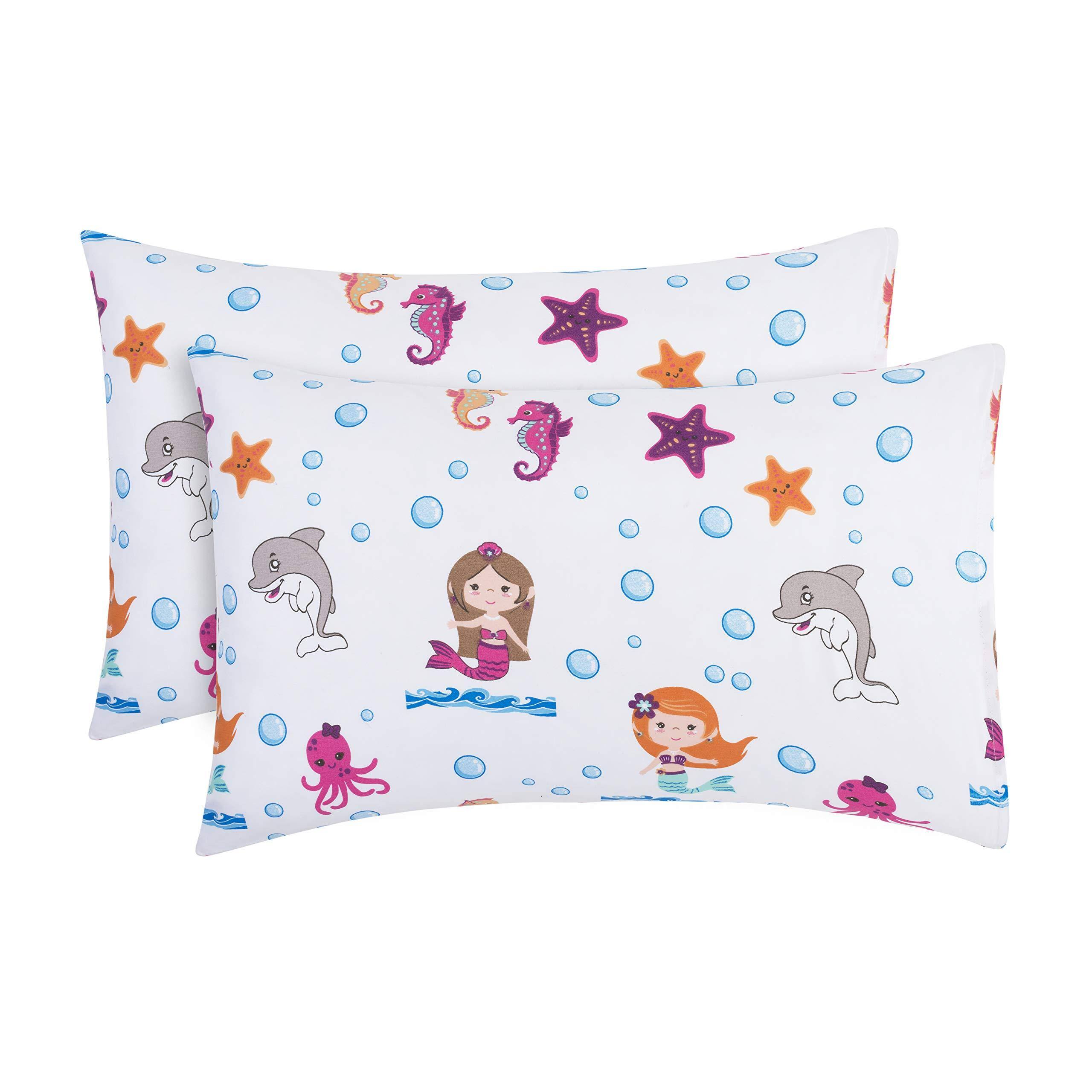 Mermaid 2 Pack Toddler Pillowcase