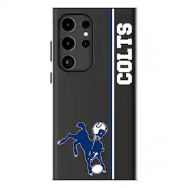Keyscaper - Gridiron Classic Teams - Baltimore Colts Gridiron-Classics Galaxy Magnetic Bump Case - S24 Ultra - Black