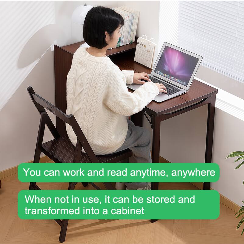 You can work and read anytime, anywhere.

When not in use, it can be stored and transformed into a cabinet.