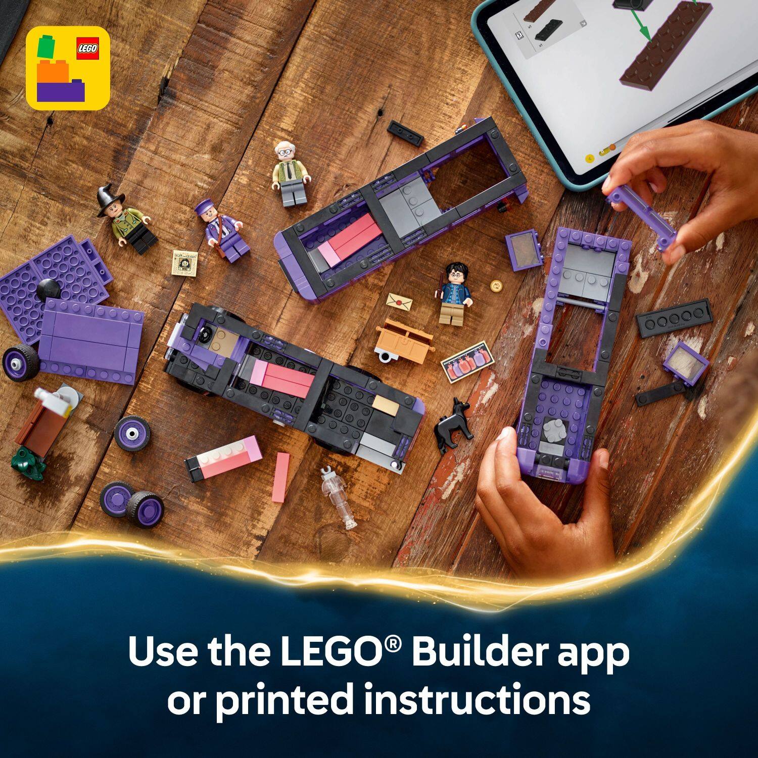 Use the LEGO Builder app or printed instructions