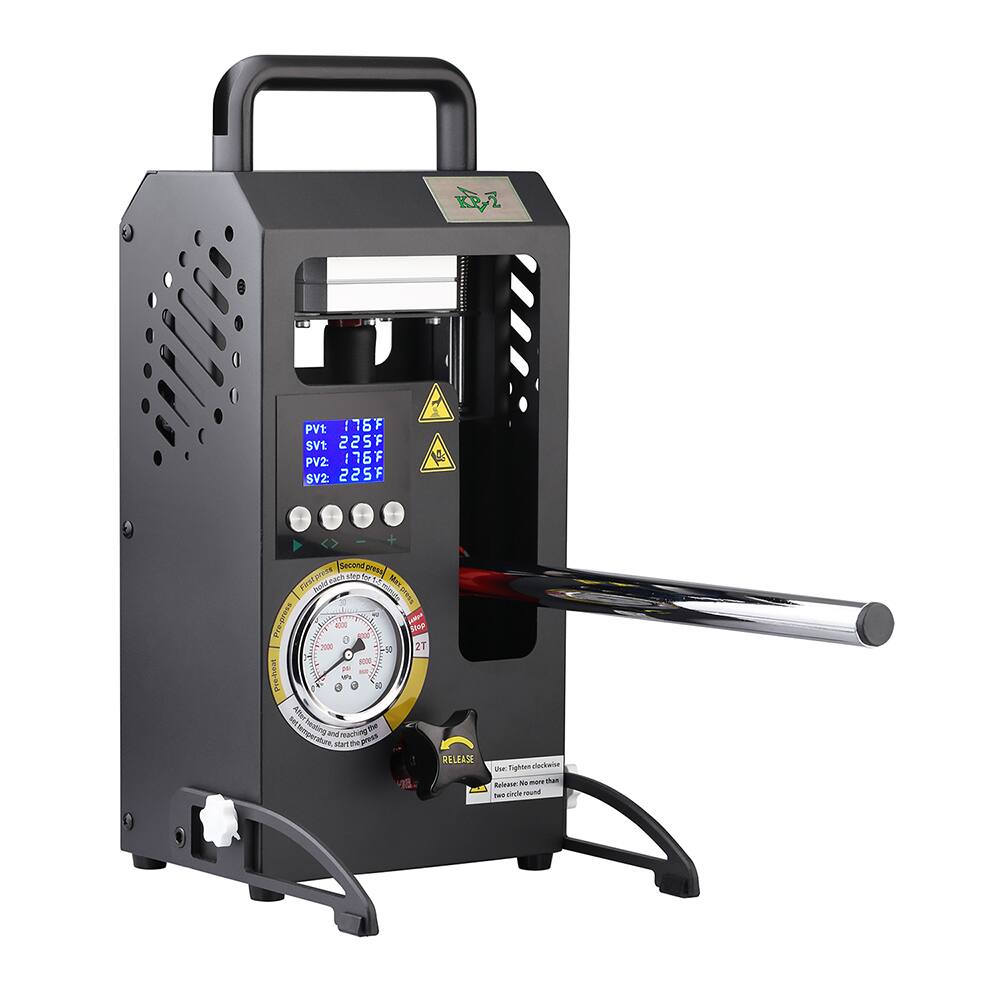 PV1: 176°F  
SV1: 225°F  
PV2: 176°F  
SV2: 225°F  

Second press  
First arene ca0e  
IMS U Ma nold I Ed Prepress MA - te 0 2 S 21 -  
Pce-heat M dE E Afber Inmparan heatolp and Maviving - Hat Te rocd RELEASE TigAtue de usE aa - mur Ba -m arde su  

Please tighten the handle  
Please turn the handle  
Please turn the handle