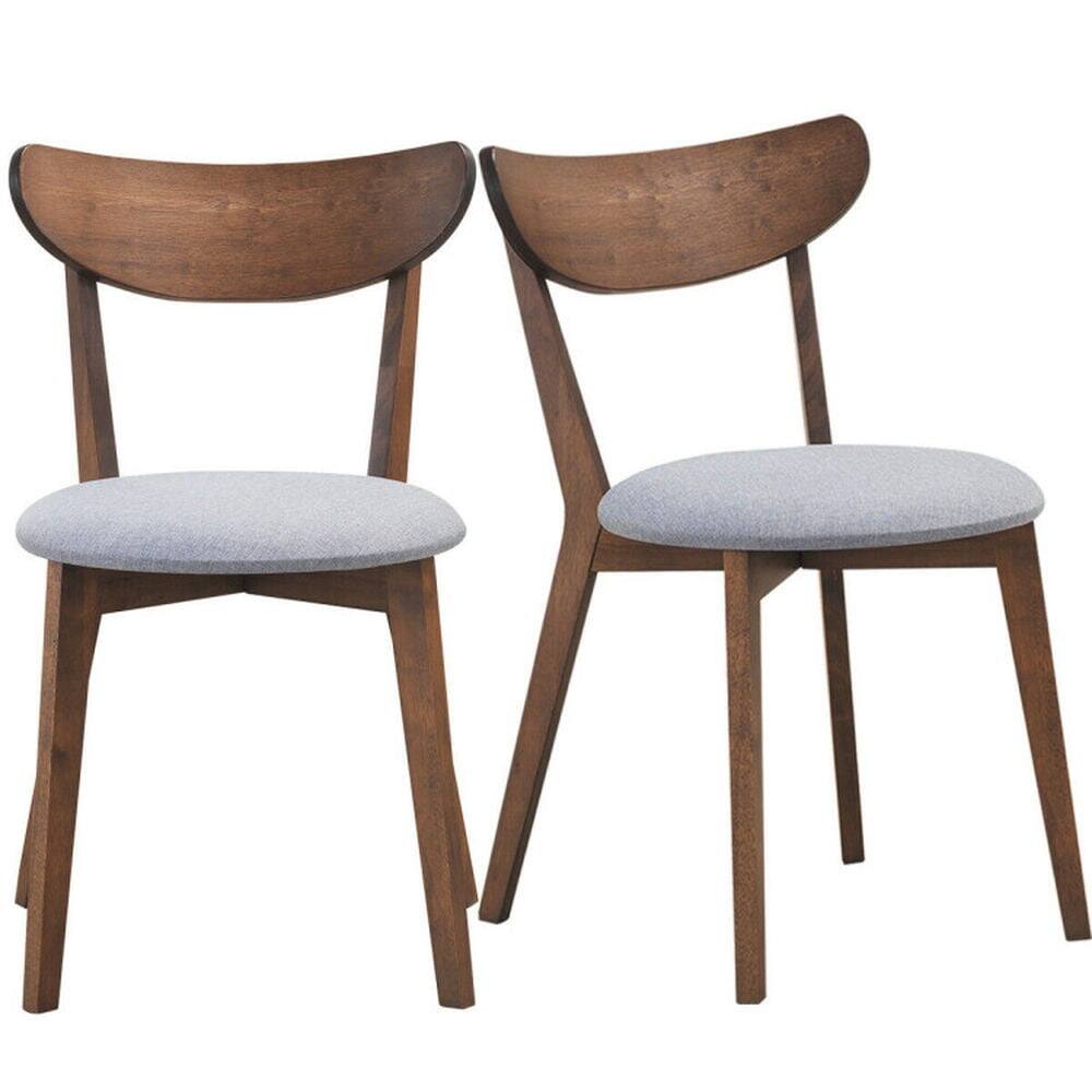 Alt View 1. Kadyn - Dining Chairs, Kitchen Chairs Trattoria Chairs,Set of 2 Dining Chairs Upholstered Curved Back Side - Brown.