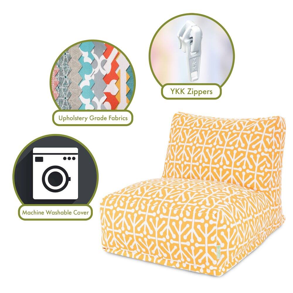 - Upholstery Grade Fabrics
- YKK Zippers
- Machine Washable Cover