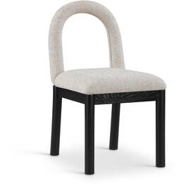 Meridian Furniture - Conrad Linen Textured Fabric Dining Chair - Beige