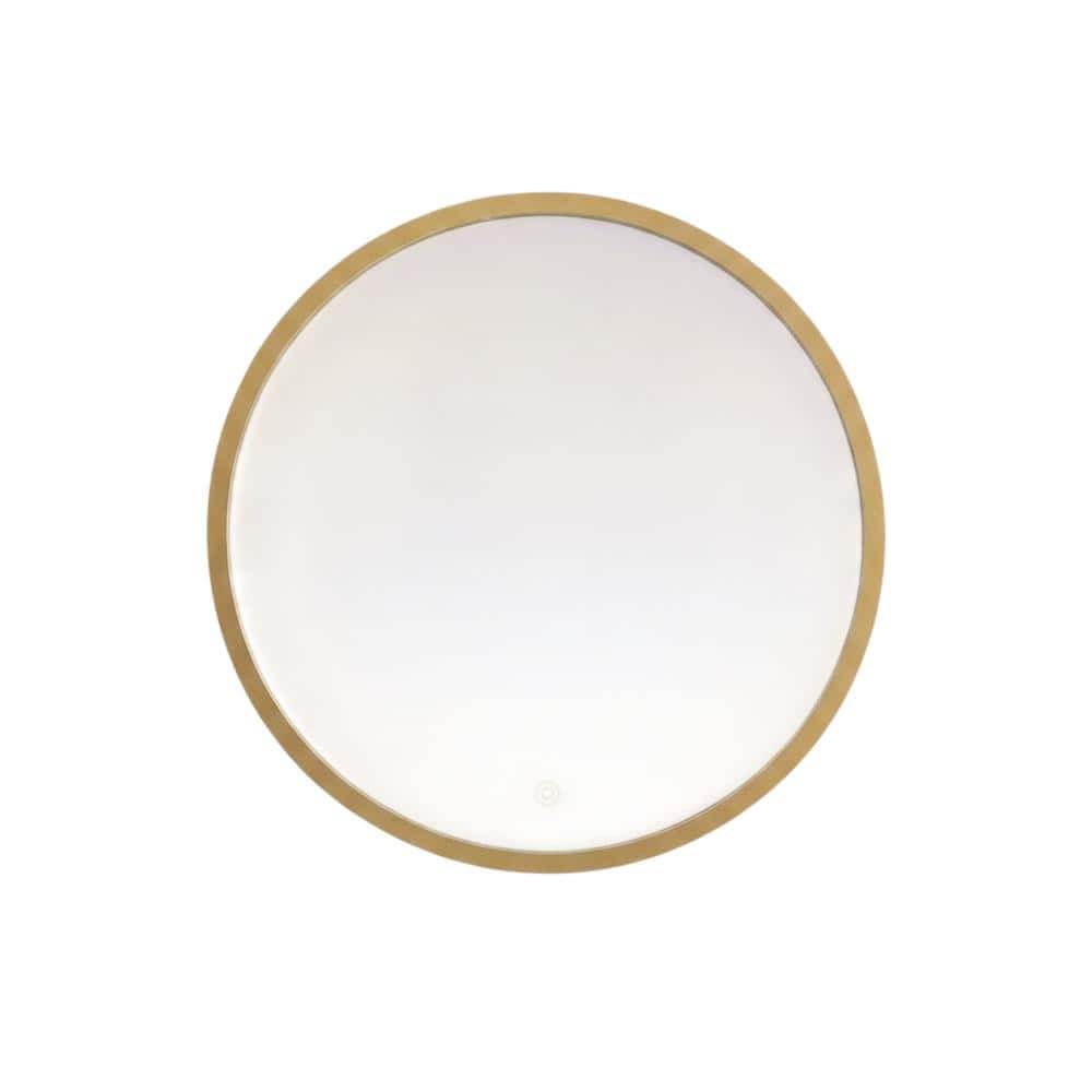 Elegant Decor - Pier 21 inch LED mirror with adjustable color temperature - Brass price history on PriceWatchPro