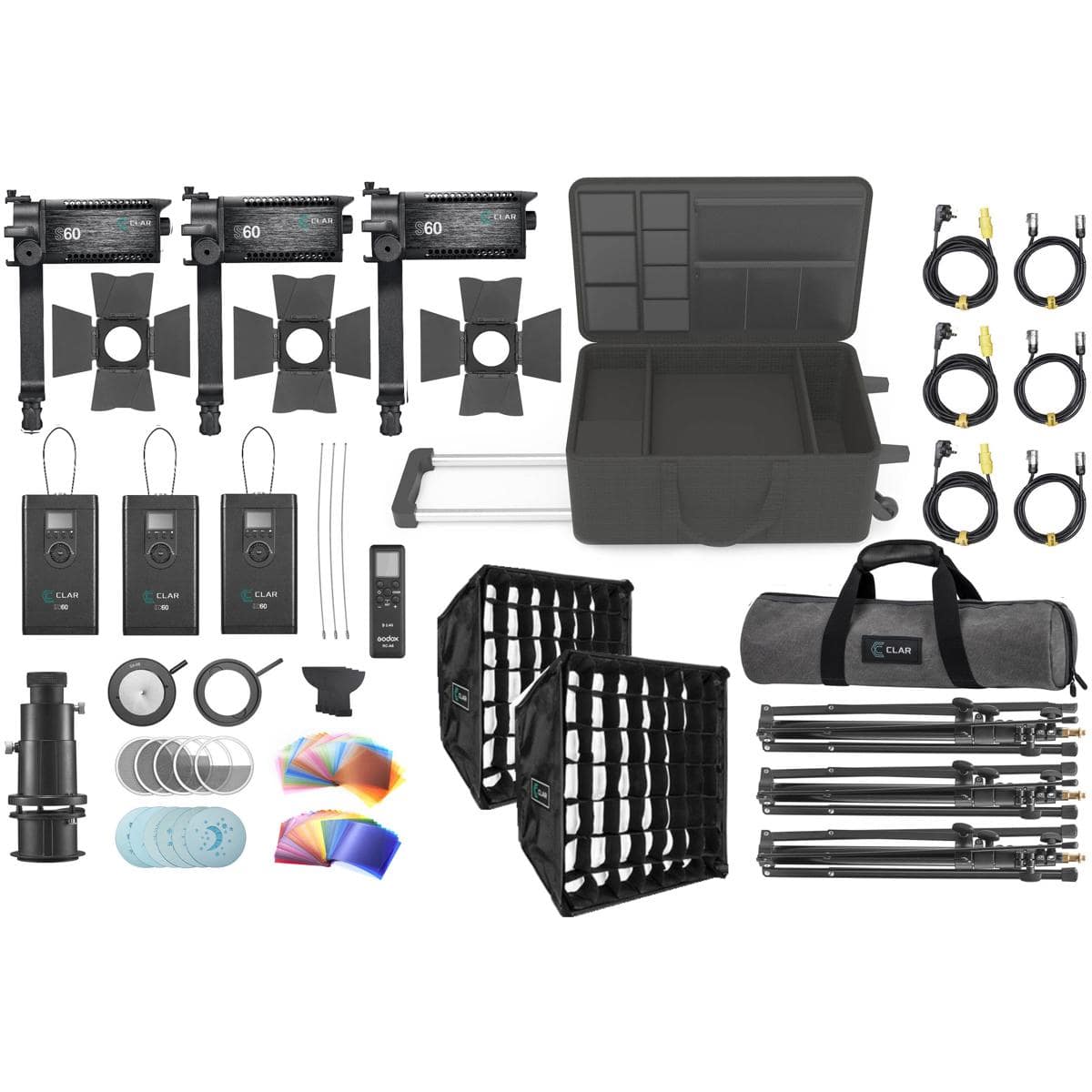 CLAR - S60 Focusing LED Light 3-Light Kit (Godox S60-D) price history on PriceWatchPro