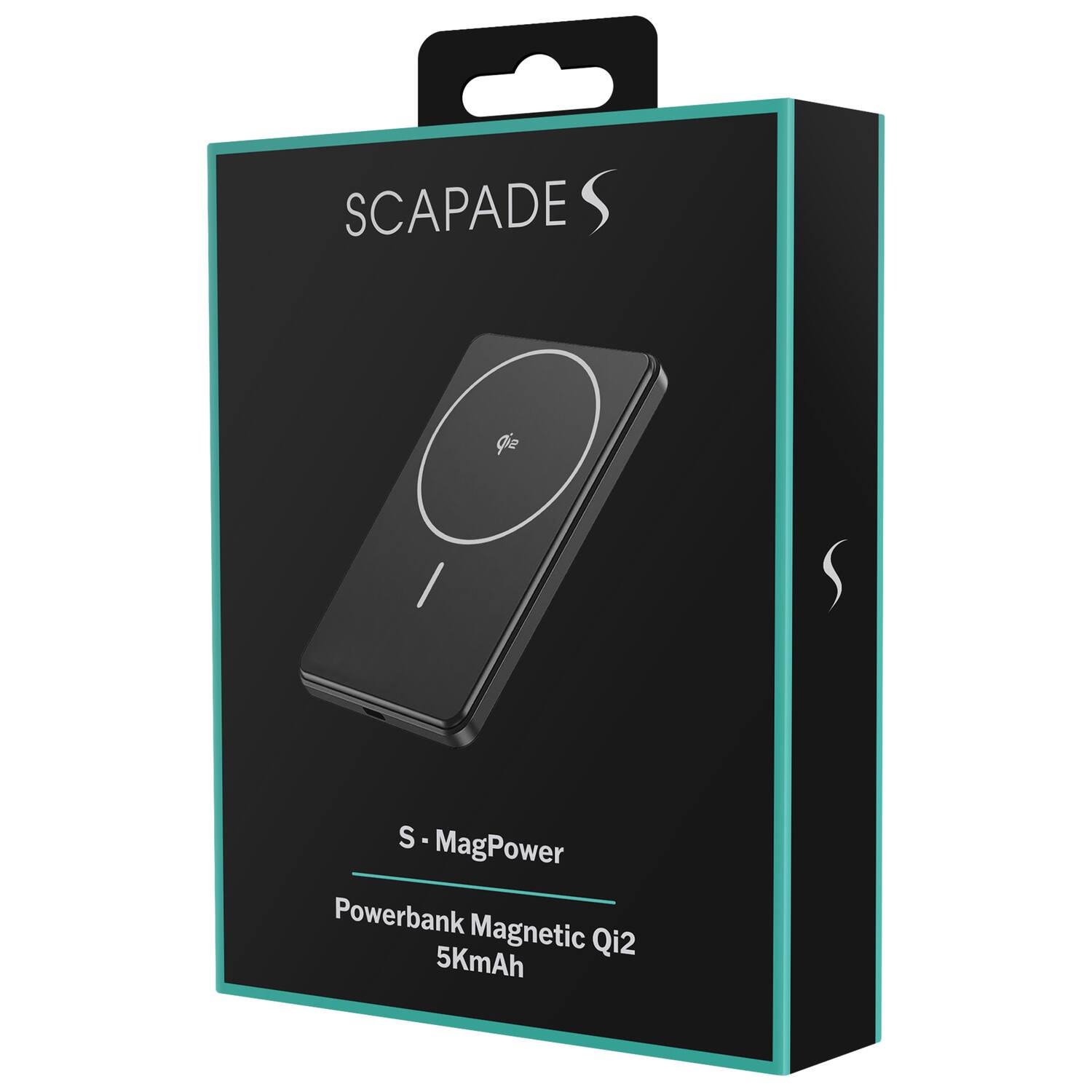 SCAPADE S  
S - MagPower  
Powerbank Magnetic Qi2  
5KmAh