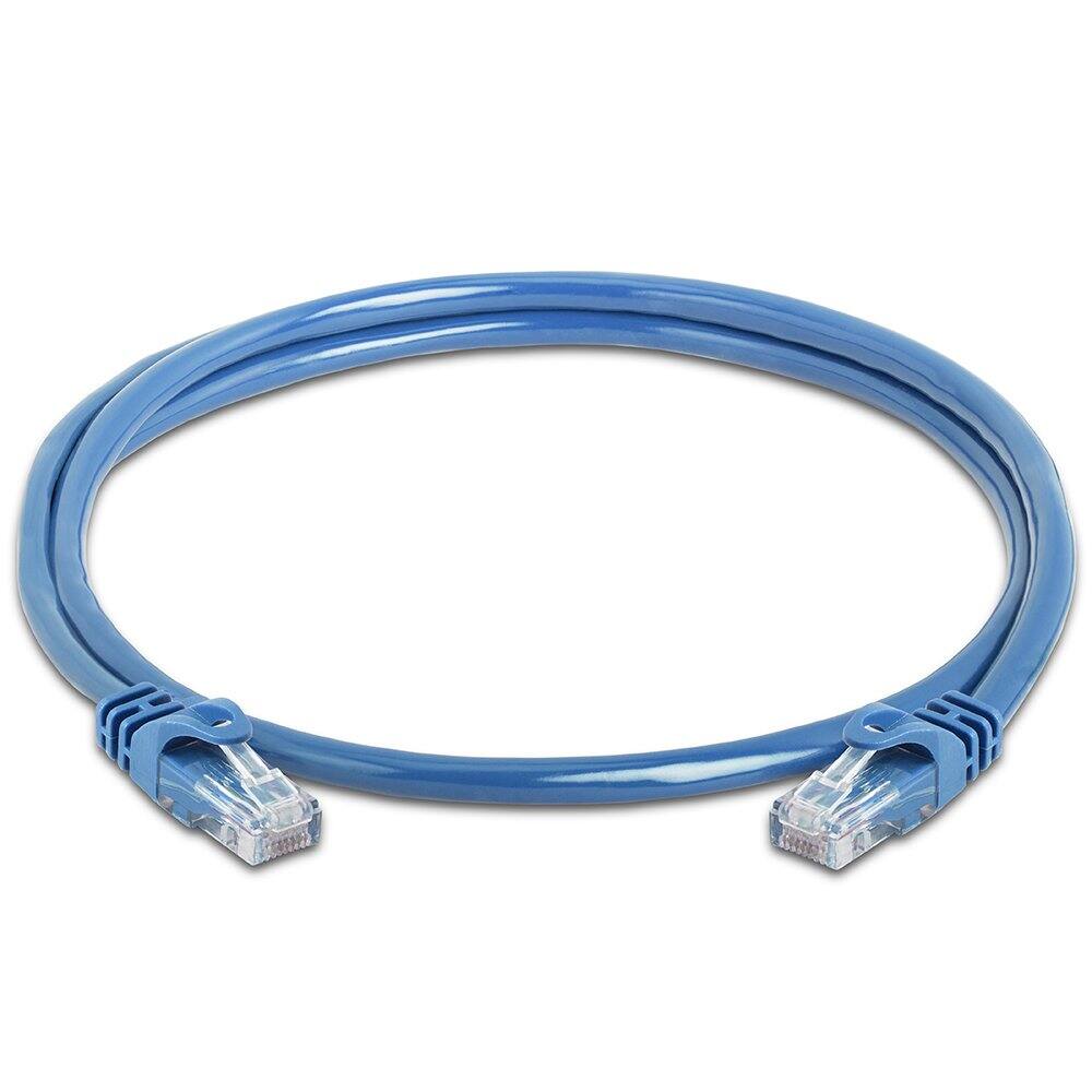 Angle. Cmple.com - Cmple - Cat 6 Ethernet Cable 3 ft, Cat6 Patch Cables 10Gbps Network Lan Cord, 550MHz, RJ45 Connectors - Blue - Blue.