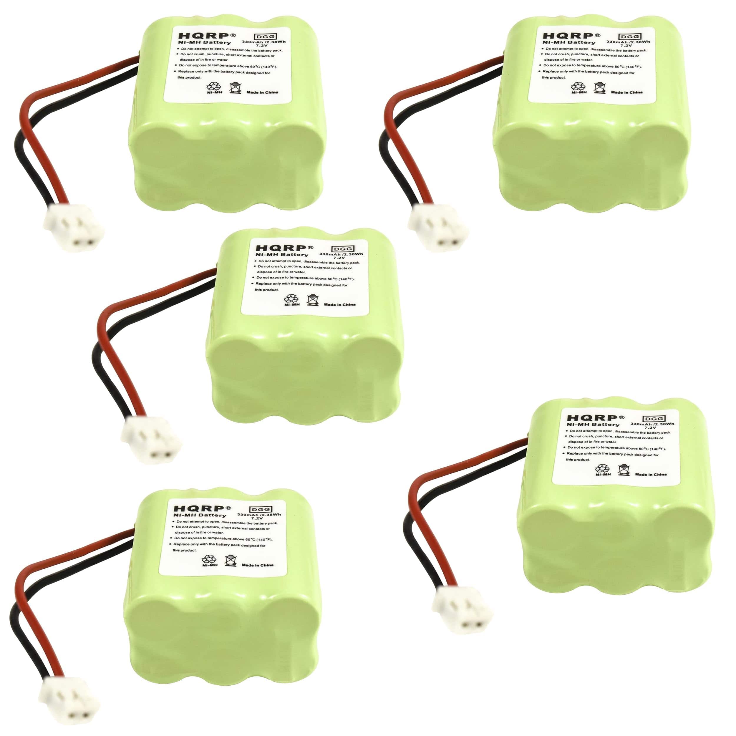 HQRP - 5-Pack 7.2 V 330 mAh Ni-MH Replacement Battery Pack for SportDog ST-101 Transmitter