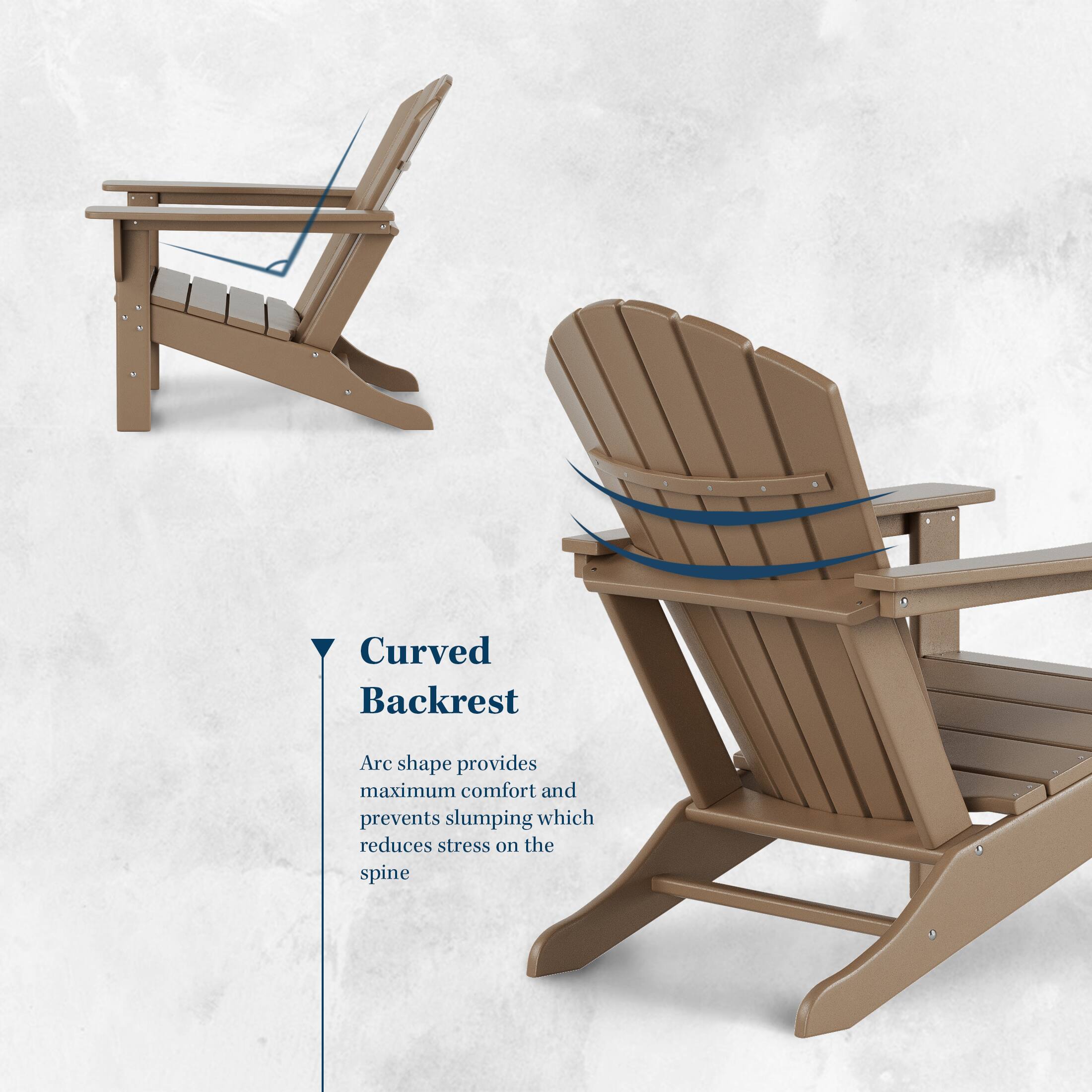 Curved Backrest  
Arc shape provides maximum comfort and prevents slumping which reduces stress on the spine