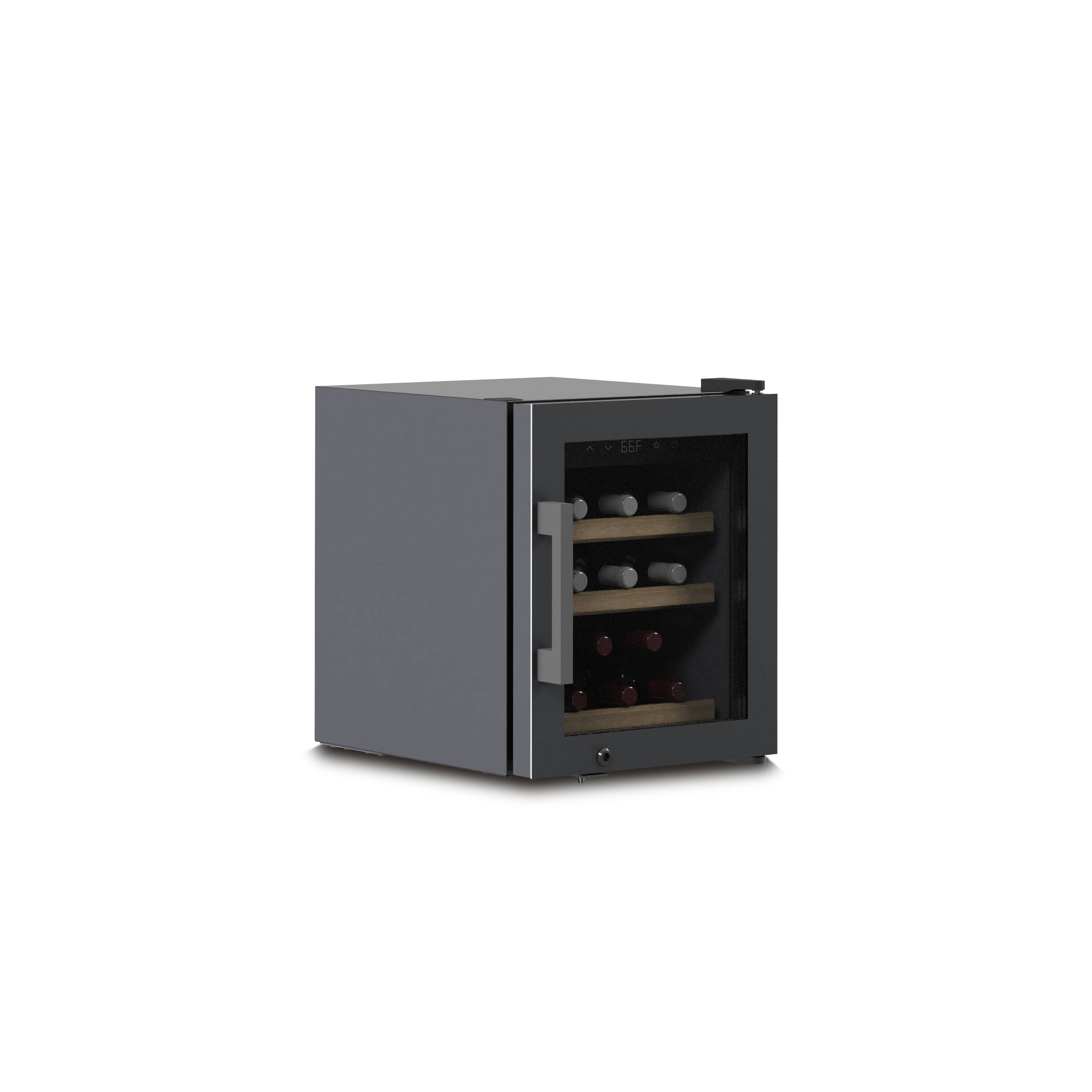 Left. Caso Design - Sommelier’s Choice 12-Bottle Wine Cooler - Black.