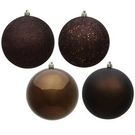 Vickerman - 2.4" Ball 4 Finish Assorted 24 Box - Chocolate