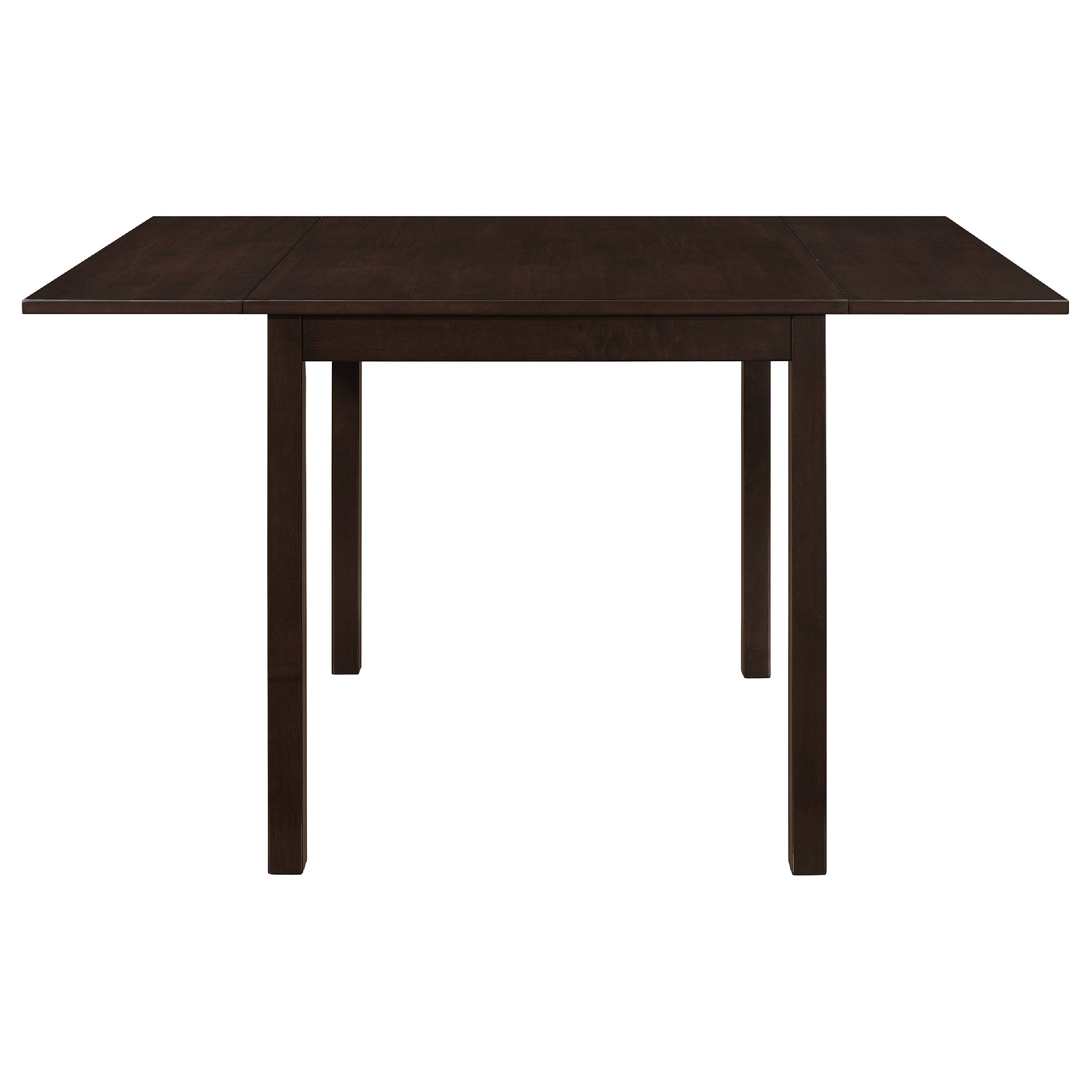 Alt View 1. Manhattan Lane - Elso 4pc Dining Set, Table w Drop Leaf, 3 Lattice Style Chair - Cappuccino Brown, Brown Tan.