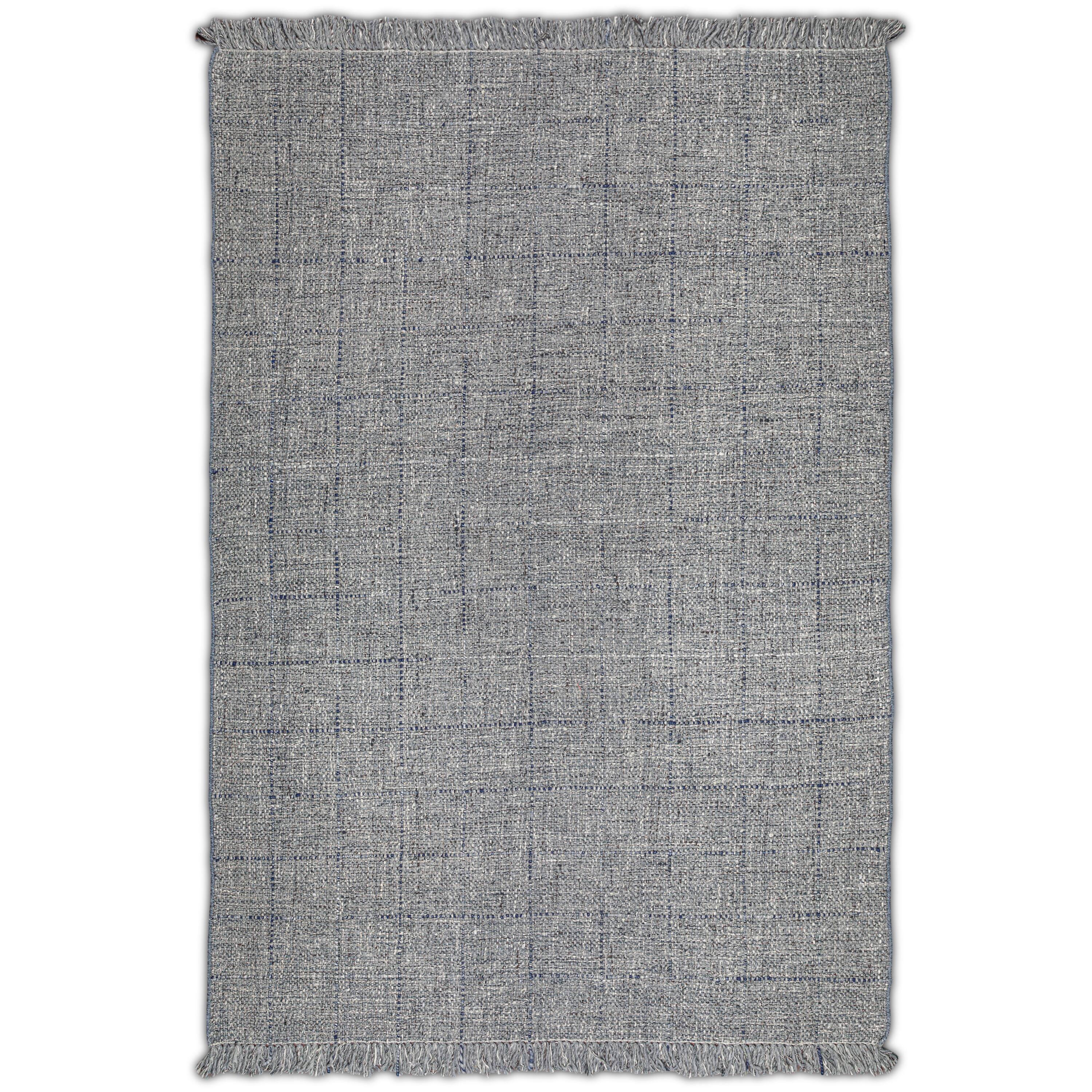 Angle. Simpli Home - Tenney 6 x 9 Area Rug - Grey,Blue.