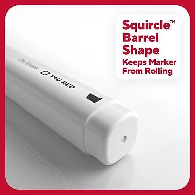 Squircle™ Barrel Shape Keeps Marker From Rolling

On Edge TRU RED