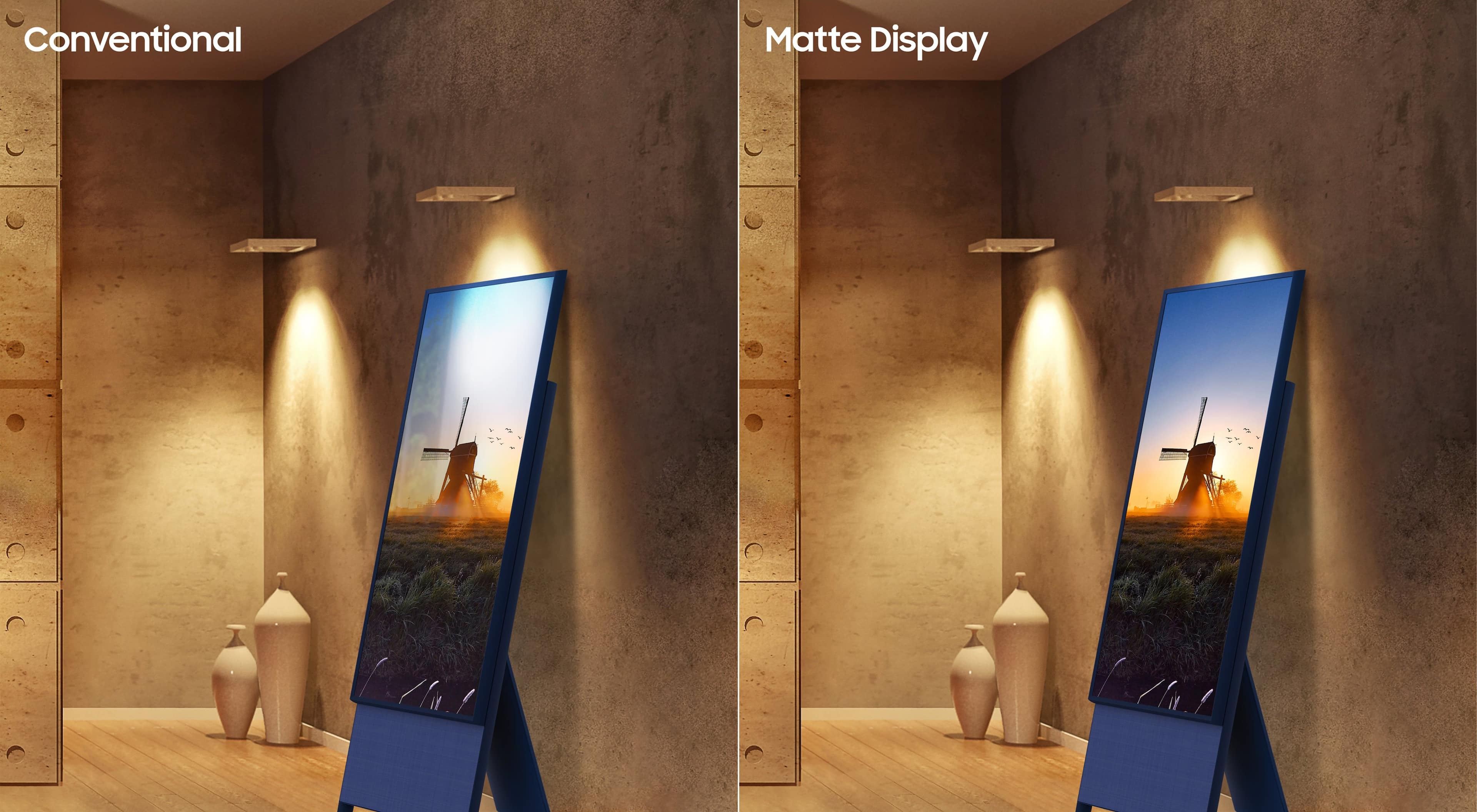 Alt View 18. Samsung - 43" Class The Sero QLED 4K Smart TV (2022) - Navy Blue.