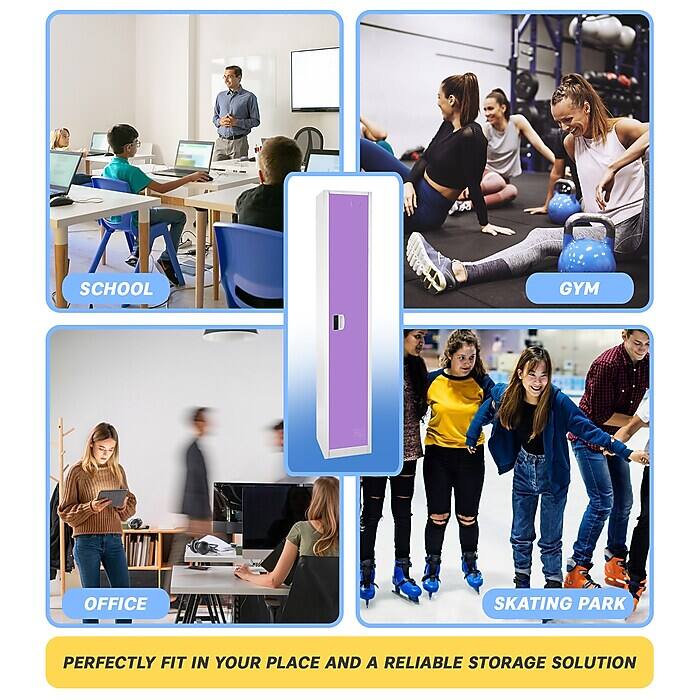 SCHOOL, GYM, OFFICE, SKATING PARK, PERFECTLY FIT IN YOUR PLACE AND A RELIABLE STORAGE SOLUTION