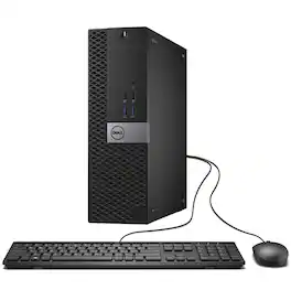 Dell - Refurbished Excellent - OptiPlex 5050 SFF PC Desktop Computer, Intel Core i5-7500 up to 3.8GHz, 16GB DDR4 RAM, 256GB NVME SSD, Win11 Pro - Black