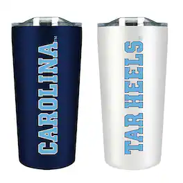The Fanatic Group - North Carolina Tar Heels 18oz. Soft Touch Tumbler Two-Piece Set - Multicolor
