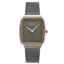 Obaku - Women's Tern Lille Grey Dial Watch - V267LXPUMU - Gray