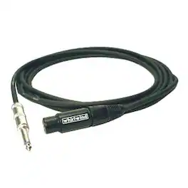 Whirlwind - MK3 3' XLR Female to 1/4" TS Male 3-pin Unbalanced Mic Cable