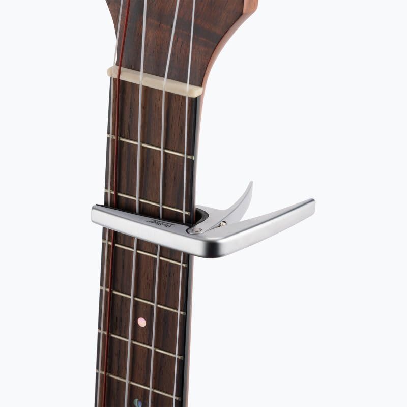 Angle. On Stage Stands - On-Stage GA200 Ukulele Capo, Silver - Black.