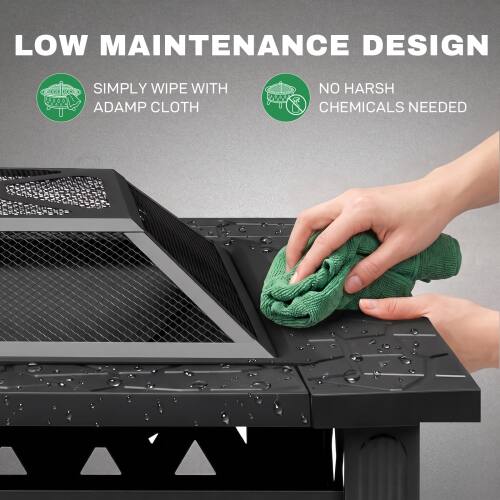 LOW MAINTENANCE DESIGN  
SIMPLY WIPE WITH ADAMP CLOTH  
NO HARSH CHEMICALS NEEDED