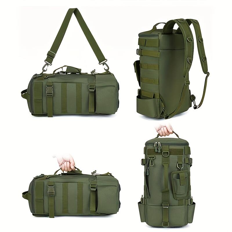 Alt View 3. Acteck - Fishing Backpack,Fishing Tackle Backpack with Rod Holders,Waterproof Fishing Gear,Ideal for Men and Women Tackle Box Bag - Green.