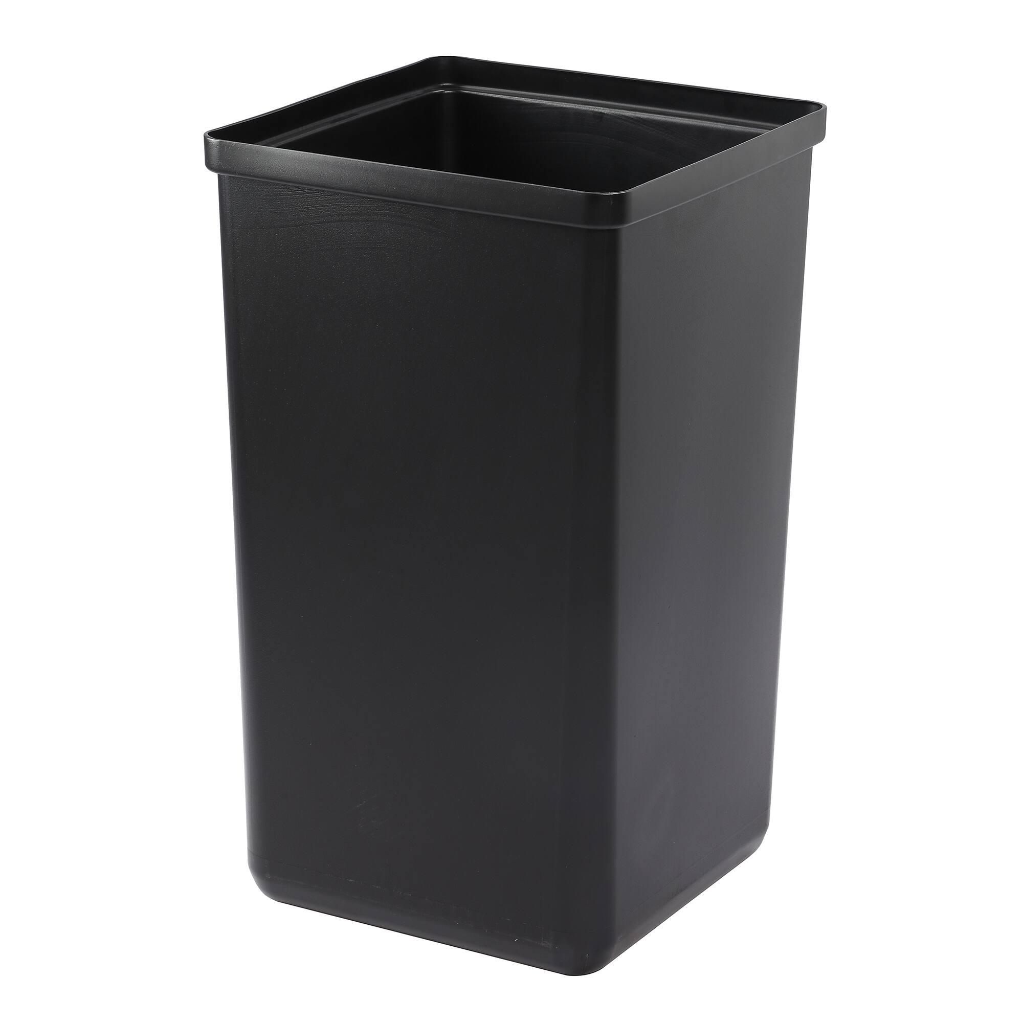 Alt View 5. Alpine Industries - 29 Gallon Steel Open Top Recycling and Trash Can Receptacle Set, 2-Pack - Black; Blue.