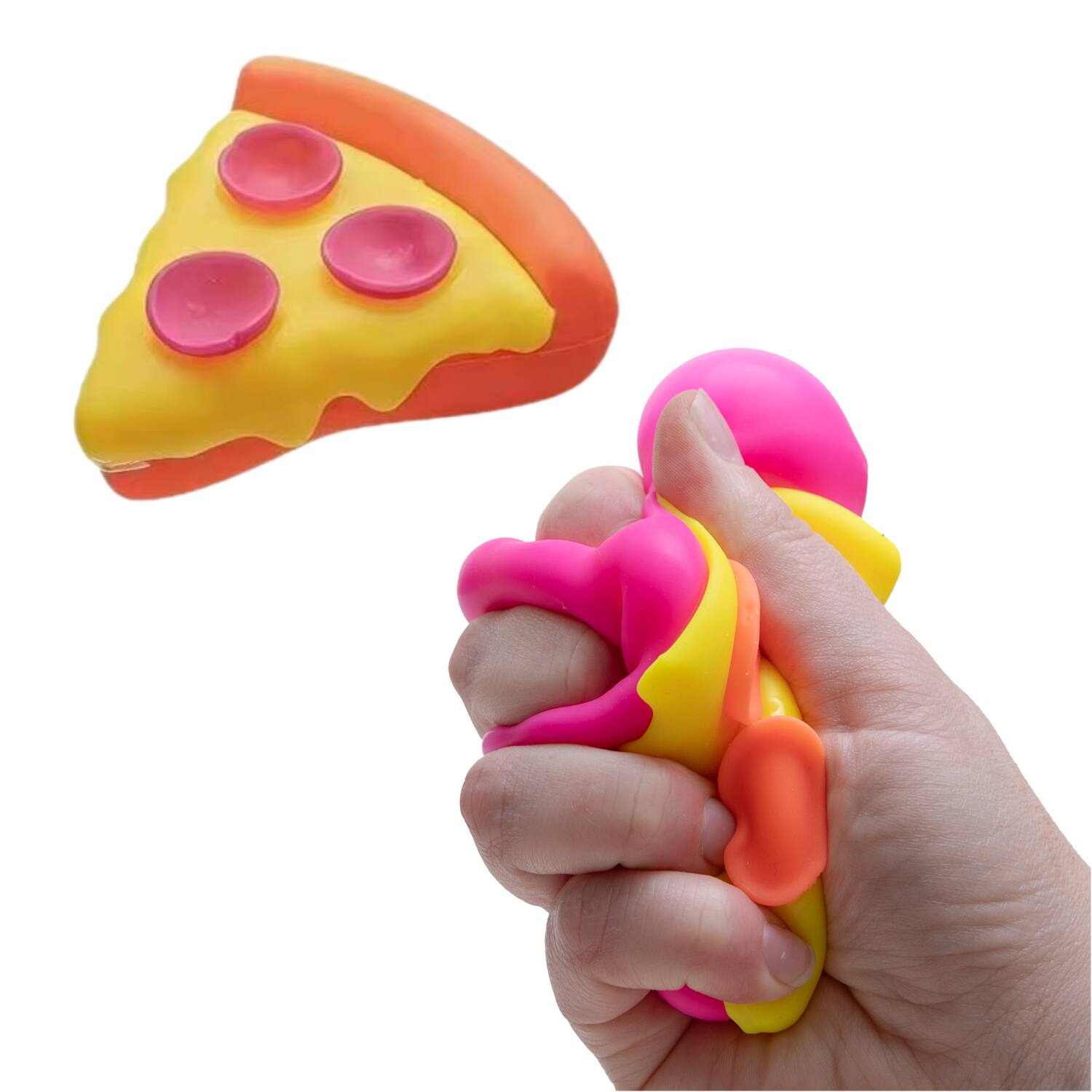 Angle. Fun Storm - Fun Storm Soft, Squeezable Pizza Squishy (3 pcs).
