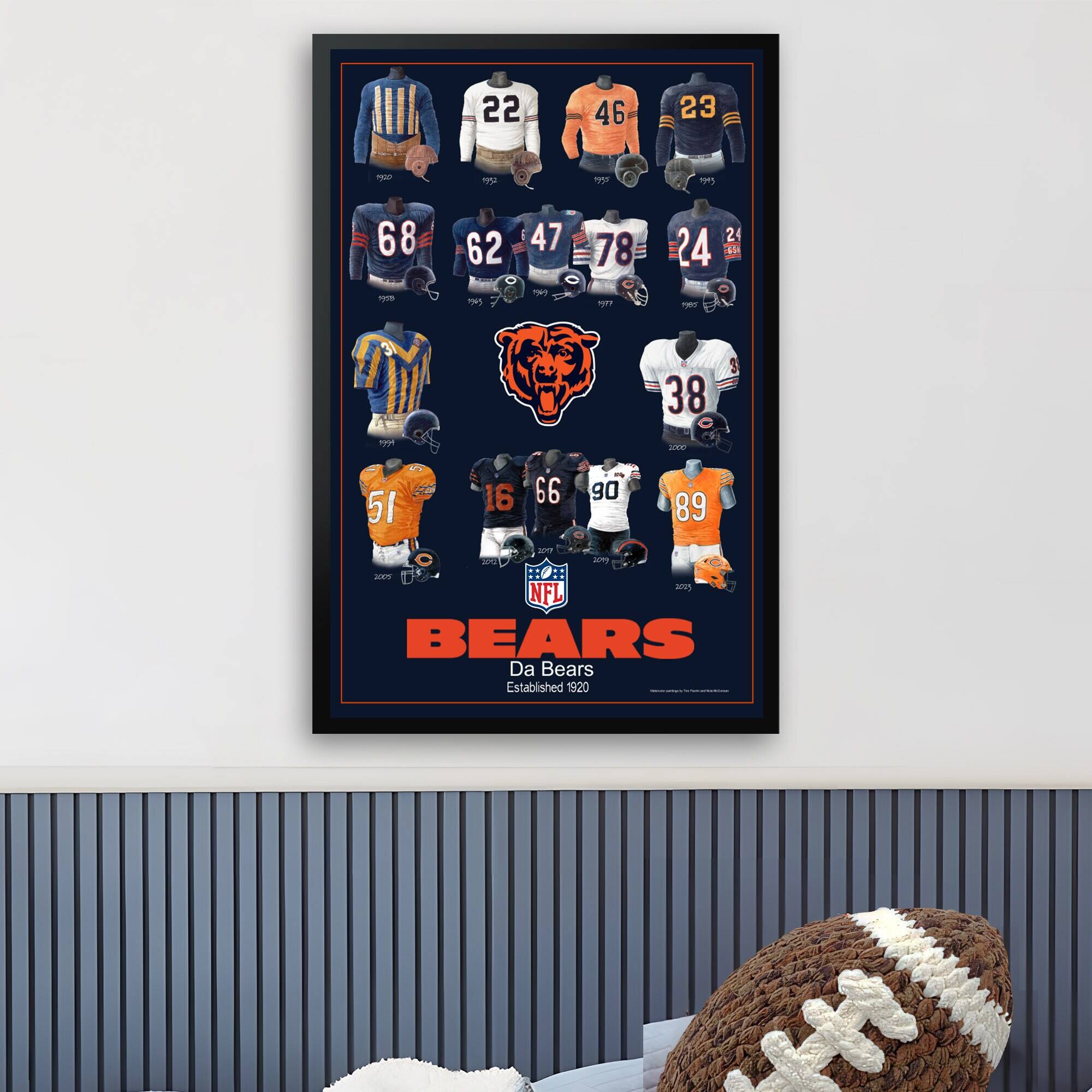 22 46 23  
68 62 47 78 24  
38  
51 16 66 90 89  
NFL BEARS  
Da Bears  
Established 1920