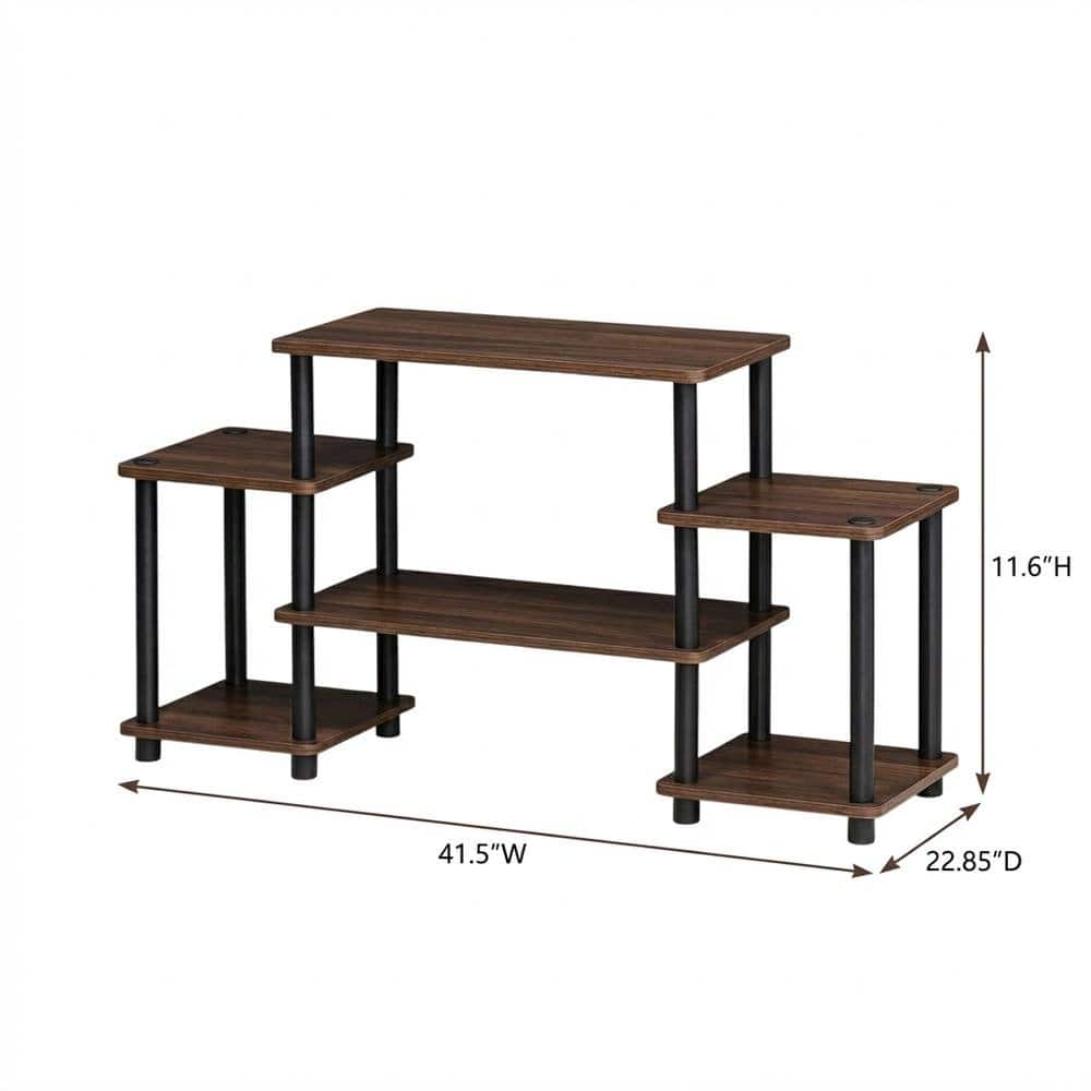 FurniFact - Furinno No Tools Entertainment Center with Spacious Storage - Dark Walnut price history on PriceWatchPro