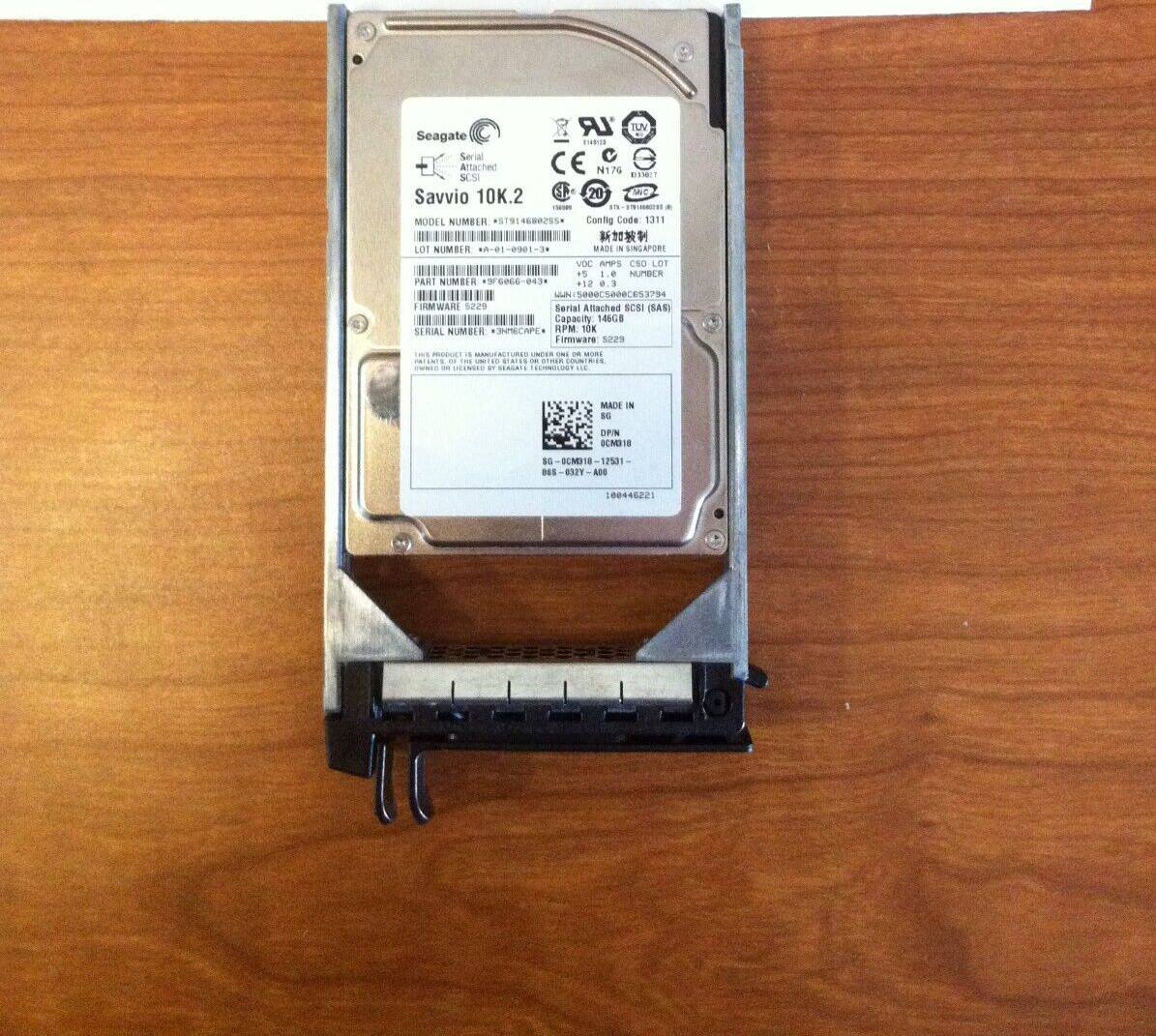Seagate Savvio 10K.2  
Model Number: ST9166252  
Config Code: 1311  
Serial Attached: SC8I (SAS)  
Capacity: 18GB  
RPM: 10000  
Serial Number: 3M43PCF6C05379  
Lot Number: 01-0991-1*  
Part Number: 3FG666-043*  
Made in Singapore  
VDC: WWS CSO  
Lot Number: 5  
Part Number: GPEC  
Config Code: 1311  
LOS Number: ADI  
Singapore  
MADE IN SINGAPORE  
VDC: WWS CSO  
LOT: 5  
Serial Number: 3M43PCF6C05379  
Capacity: 18GB  
RPM: 10000  
Serial Number: 3M43PCF6C05379  
Model Number: ST9166252  
Config Code: 1311  
Serial Attached: SC8I (SAS)  
Capacity