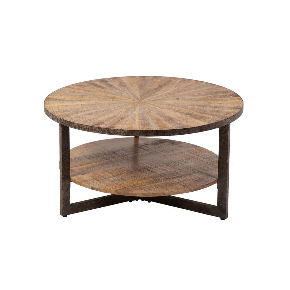 Carolina Chair & Table - Chelsea Round Coffee Table - Natural - Brown
