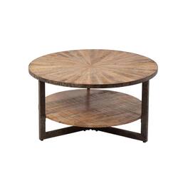 Carolina Chair & Table - Chelsea Round Coffee Table - Natural - Brown