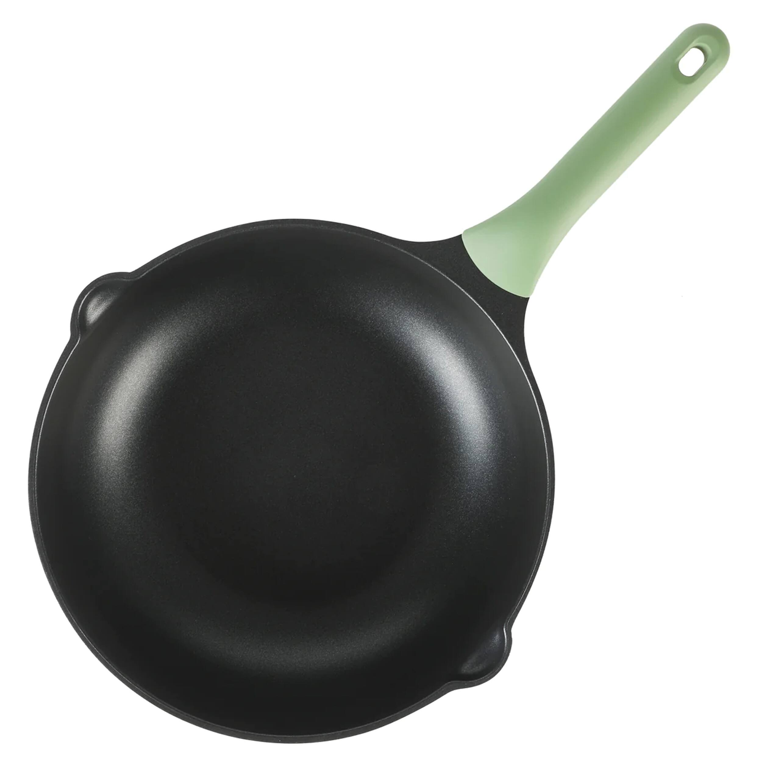 Alt View 2. Gibson - Kenmore Theodore 13 Inch Nonstick Cast Aluminum Saute Pan with Lid - Silver.