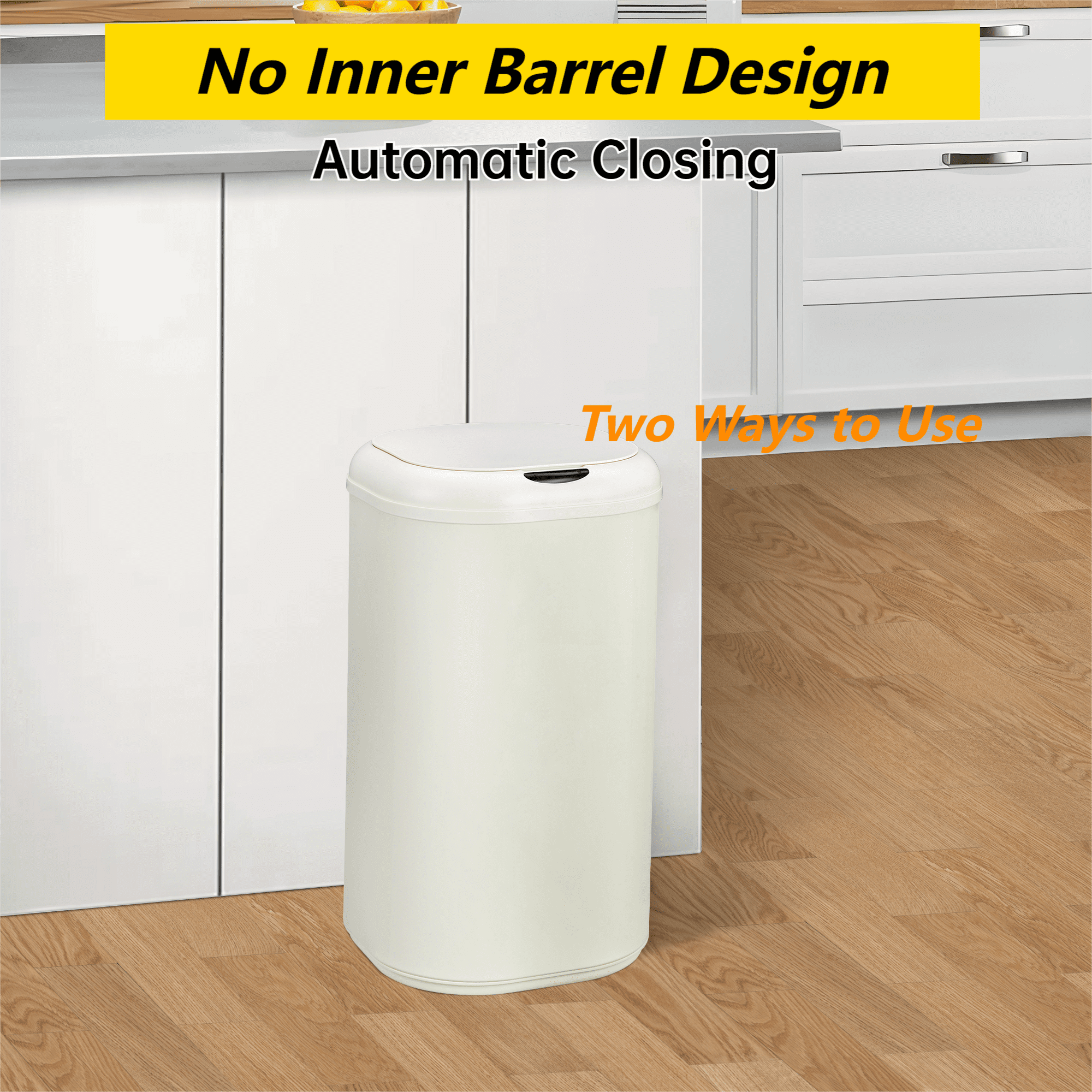 No Inner Barrel Design  
Automatic Closing  
Two Ways to Use