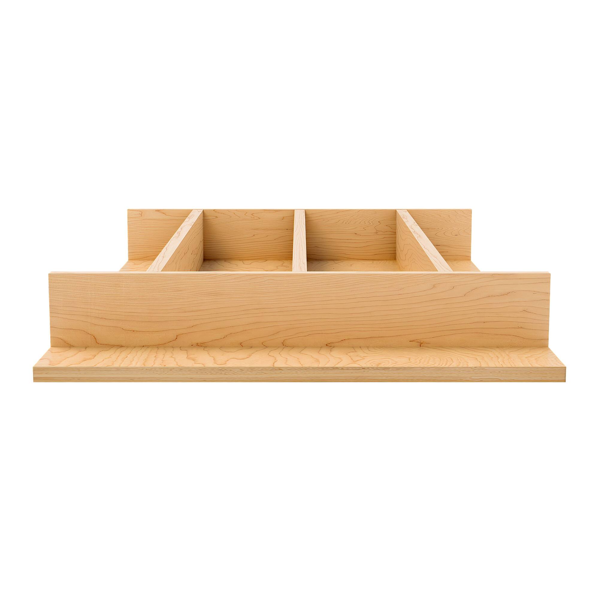 Alt View 8. Rev-A-Shelf - Rev-A-Shelf Natural Maple Right Size Utensil Drawer Insert, 13-1/4" x 19-1/2" - Light Brown.