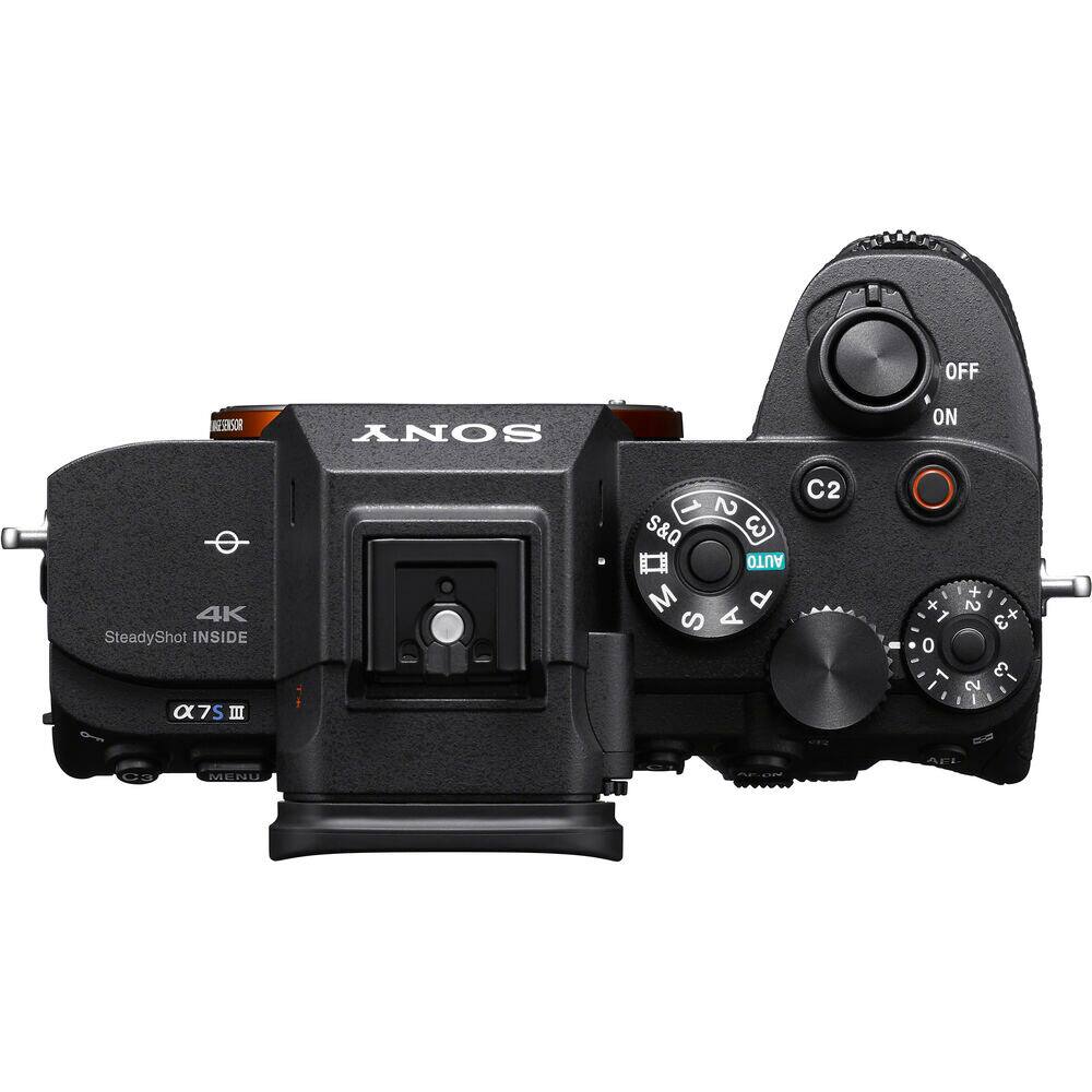 SONY  
4K SteadyShot INSIDE  
α7S III  
OFF ON  
C2  
S&Q  
M S A P  
AUTO  
MENU