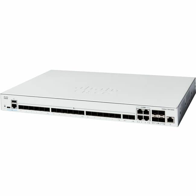 Cisco Consumer Products - Cisco Catalyst 1300 C1300-24XS Layer 3 Switch - Manageable - Gigabit Ethernet, 10 Gigabit Ethernet - 10GBase-X - White