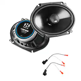 NVX - 2005-2014 Ford Mustang - 6x8" V-Series Rear Speaker Upgrade Kit - Black