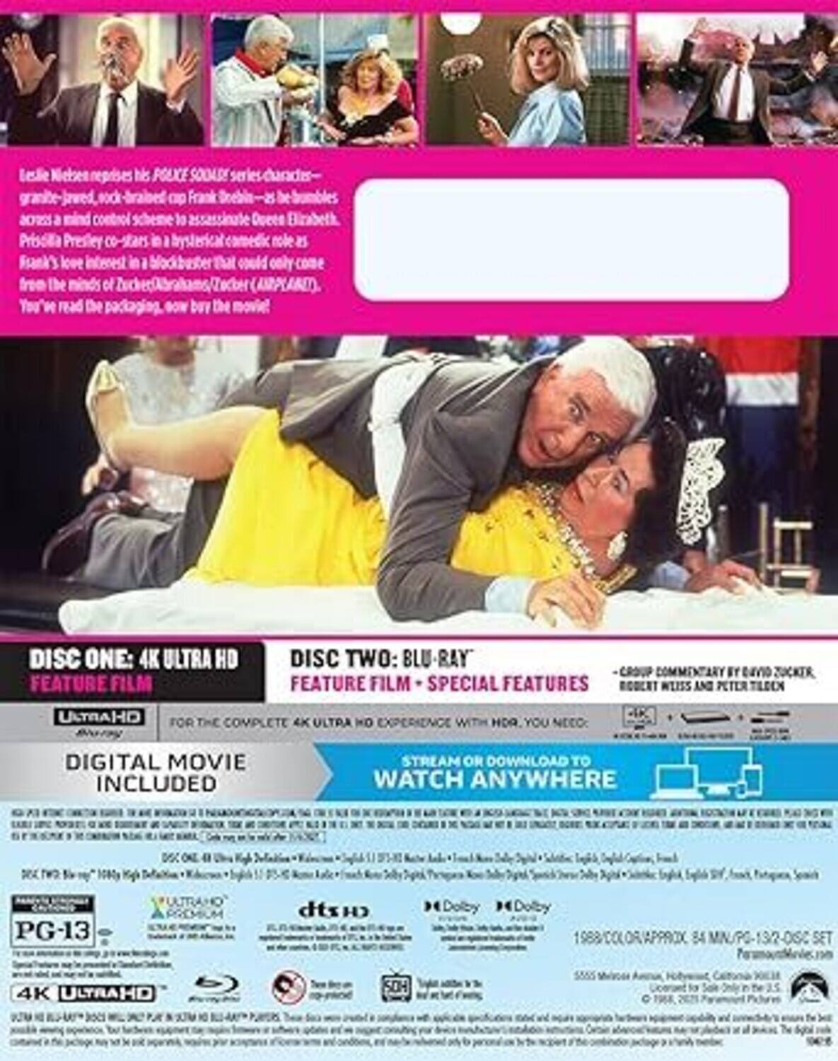 Alt View 1. The Naked Gun: From the Files of Police Squad!   - 4K Blu-Ray.