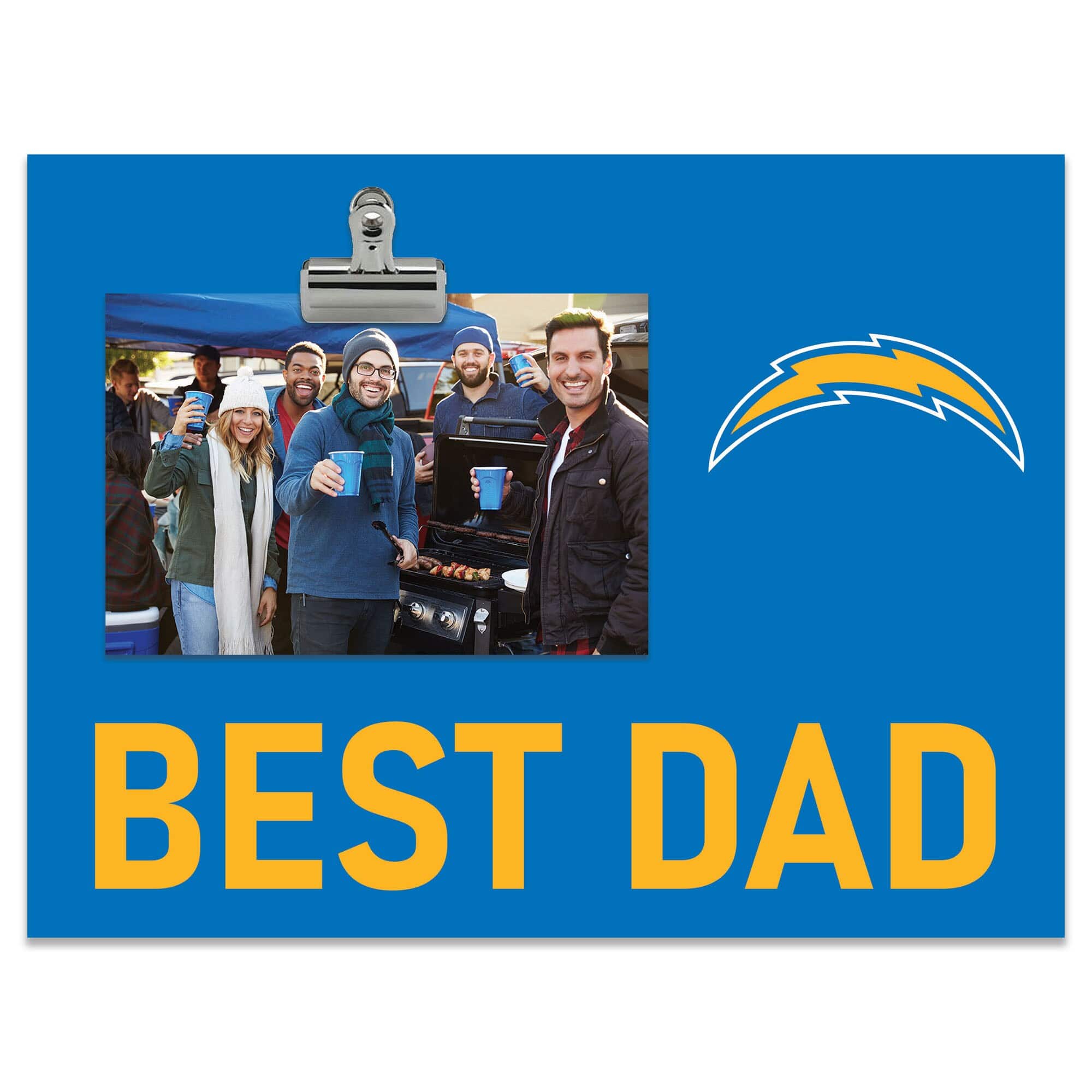 "Fan Creations - Los Angeles Chargers 8"" x 10.5"" Briteline Best Dad Clip Frame - Multicolor" price history on PriceWatchPro
