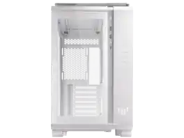 ASUS - TUF GT502 White ATX Mid-Tower Case with RGB Button, USB 3.2 Type-C, 2x USB 3.0, 2-Way GPU Mount, 360/280mm Radiator - White