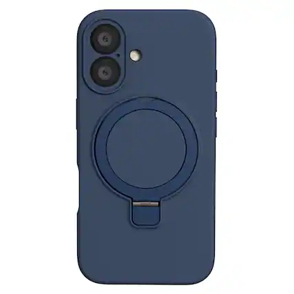 Front. SaharaCase - Apple iPhone 17 Kickstand Case | Smooth Silicone | Compatible with Magsafe | Venture Series - Blue.