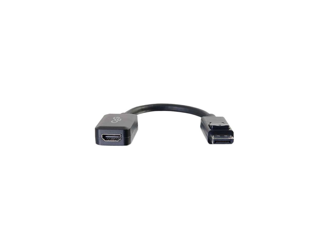 Alt View 1. Cables to Go - C2G 54322 DisplayPort Male to HDMI Female Adapter Converter, TAA Compliant, Black (8 Inches).