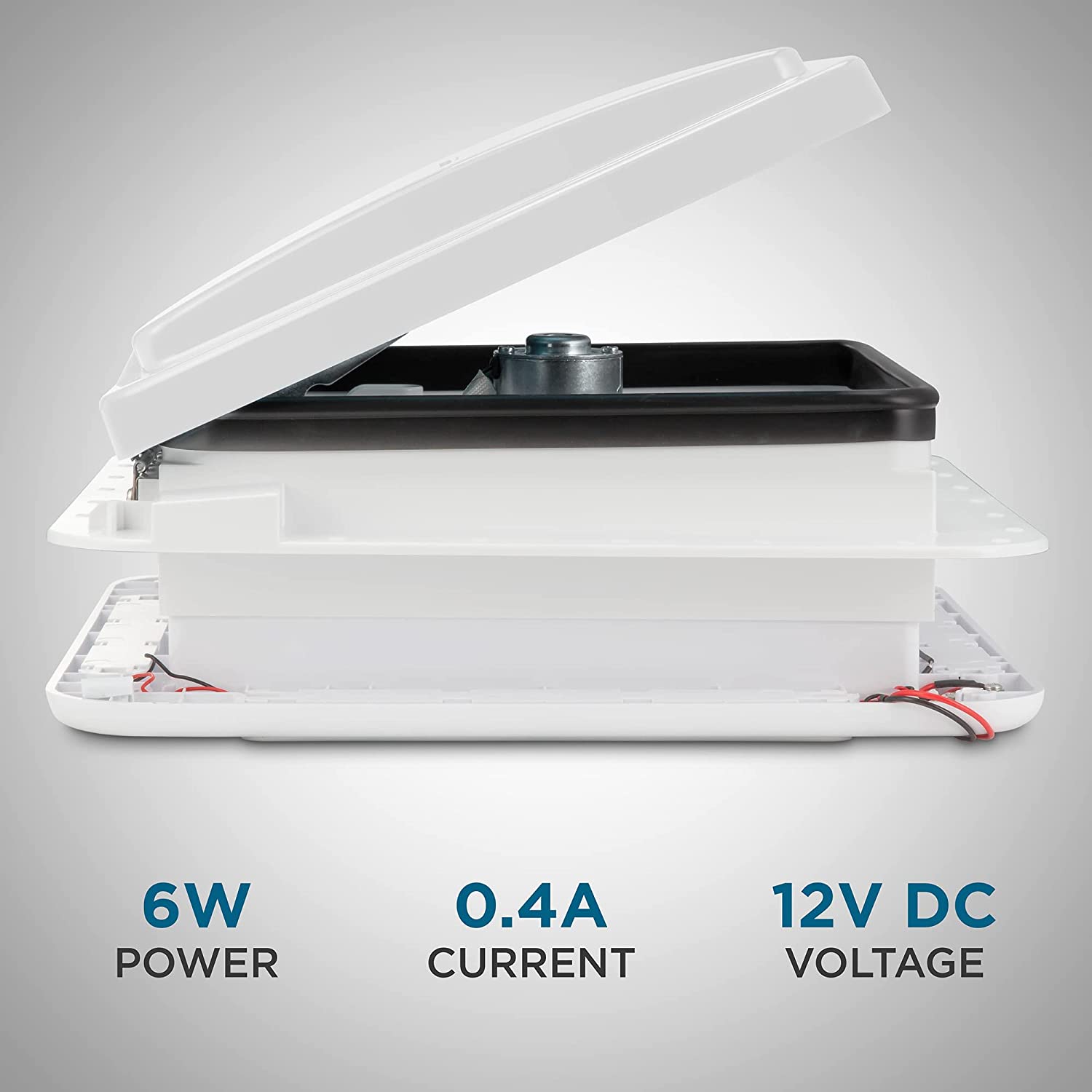 6W POWER
0.4A CURRENT
12V DC VOLTAGE