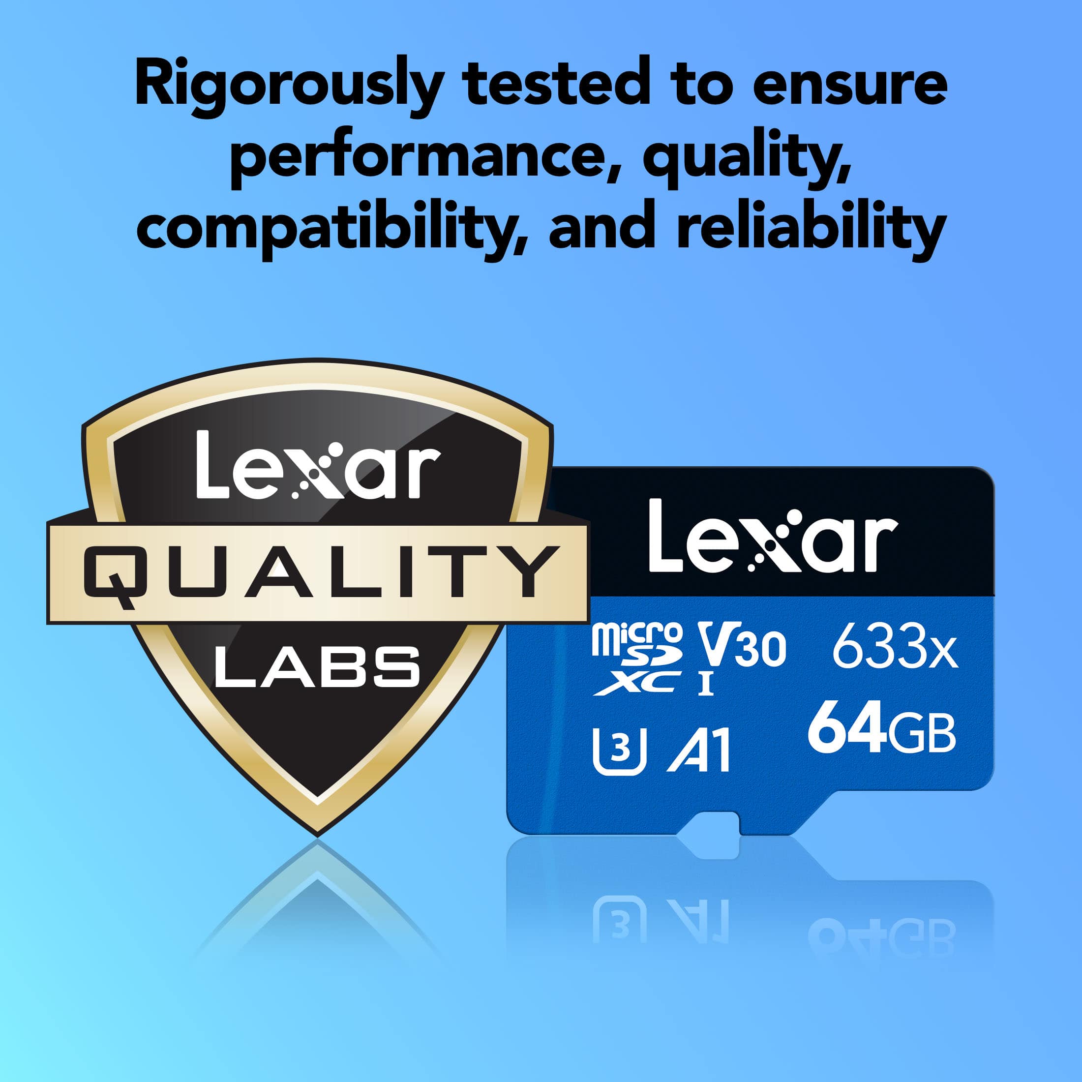 Lexar 633X microSDXC UHS I Card 64 GB LSDMI64GBBNL633A - Best Buy