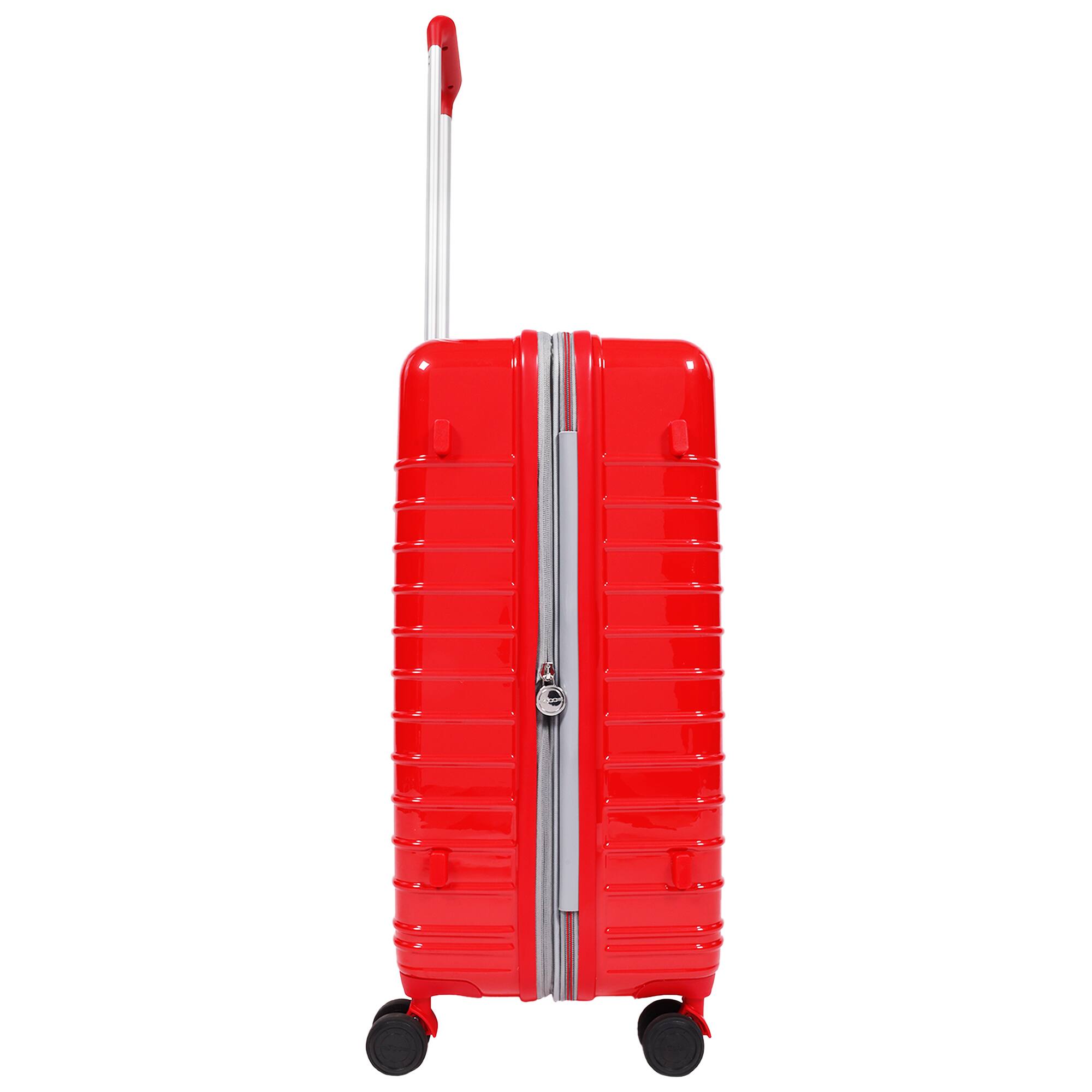 Left. Ful - 26.5" Expandable Hardside Spinner Luggage - RED.